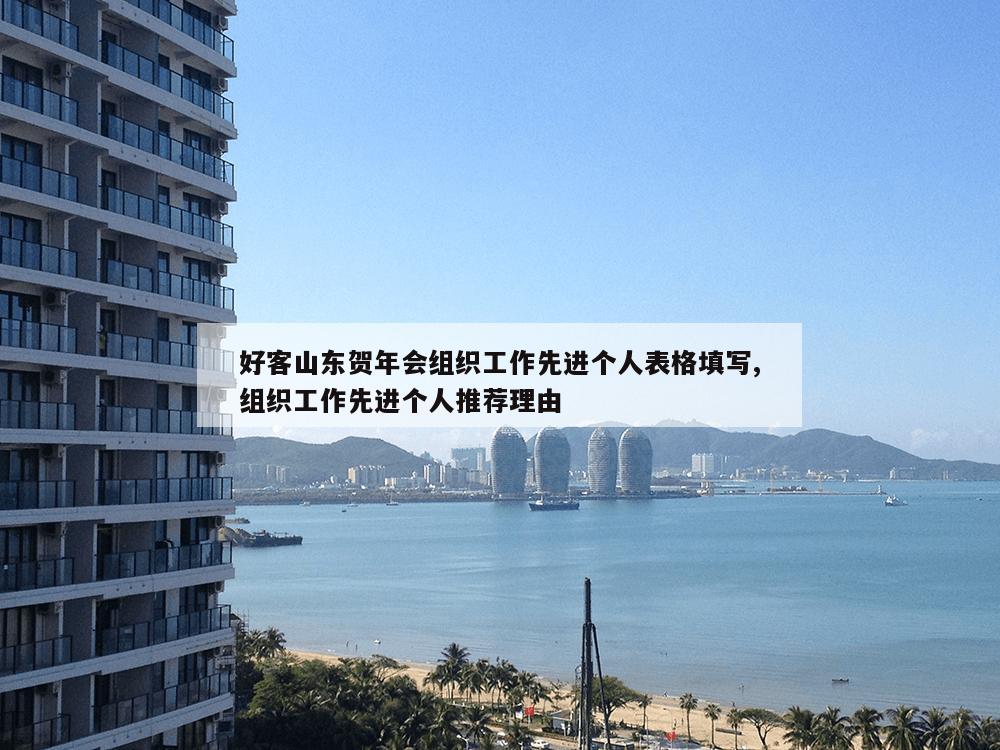 好客山东贺年会组织工作先进个人表格填写,组织工作先进个人推荐理由